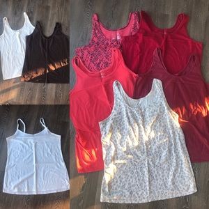 Lot of 8 tank tops